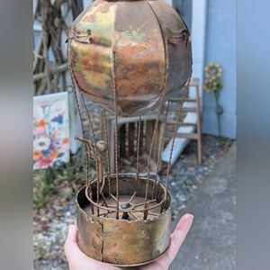 VintageAntique-Style Sankyo Copper Hot Air Balloon Music Box